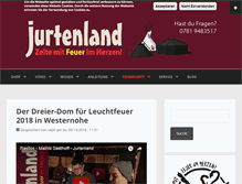 Tablet Screenshot of jurtenland.de